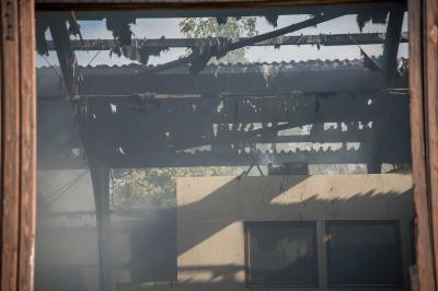 Grossbottwar: Reithalle und Anbau in Brand - 5 Feuerwehren bim loeschen